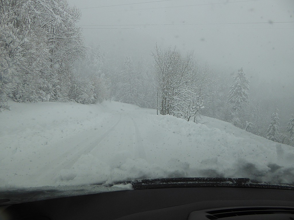 Etat de la route à midi