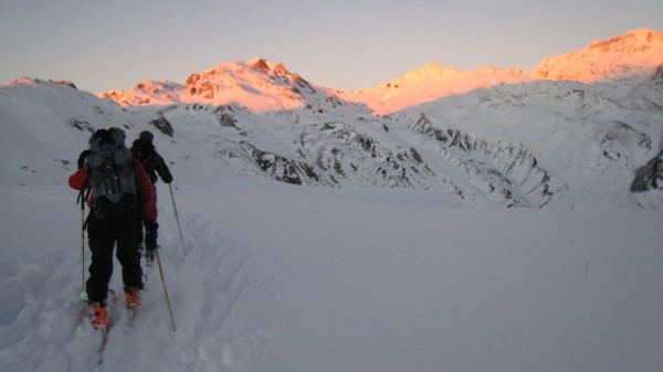 #6 Coucher de Soleil : Le premier de l Coucher de Soleil : Le premier de l'année...sympa l'arrivée au refuge!