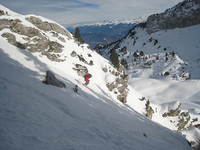 #4 Encore : Encoure dans le couloir E, avec une neige assez lourde Encore : Encoure dans le couloir E, avec une neige assez lourde