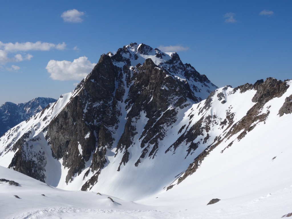 descente au pied de la Pointe de Mirebel