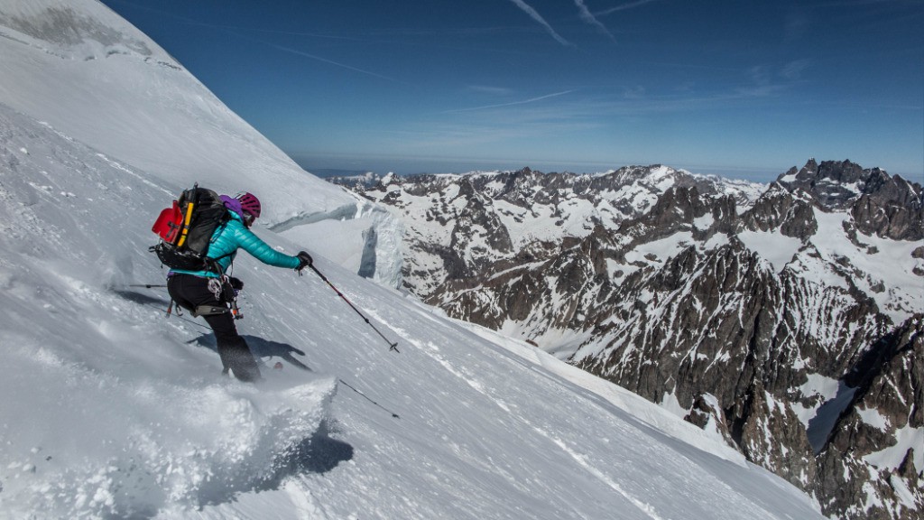 Une des portions en bonne neige, profitons