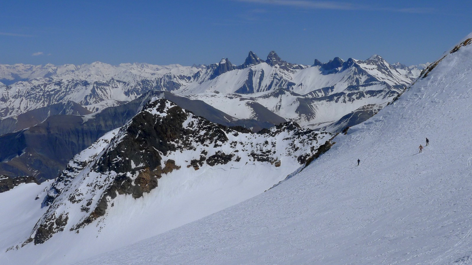 Neige pas terrible au début, mais compensée par le cadre