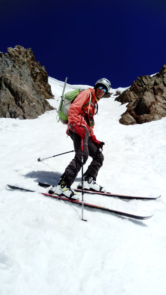 #14 Olivier dans le couloir sud du Grand Sauvage Olivier dans le couloir sud du Grand Sauvage
