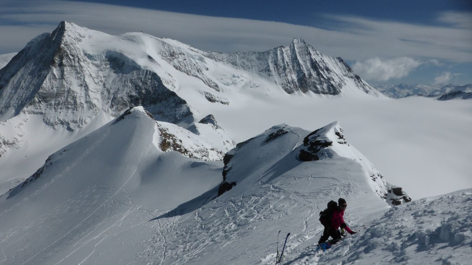 #37 Nathalie près du sommet de la Luette Nathalie près du sommet de la Luette