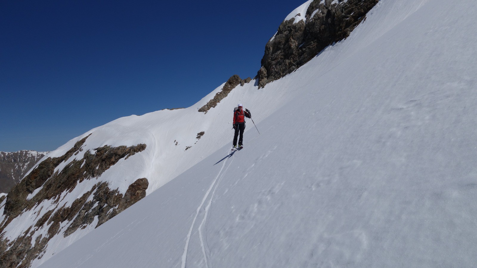 Valérie et le Pas des Glaciers