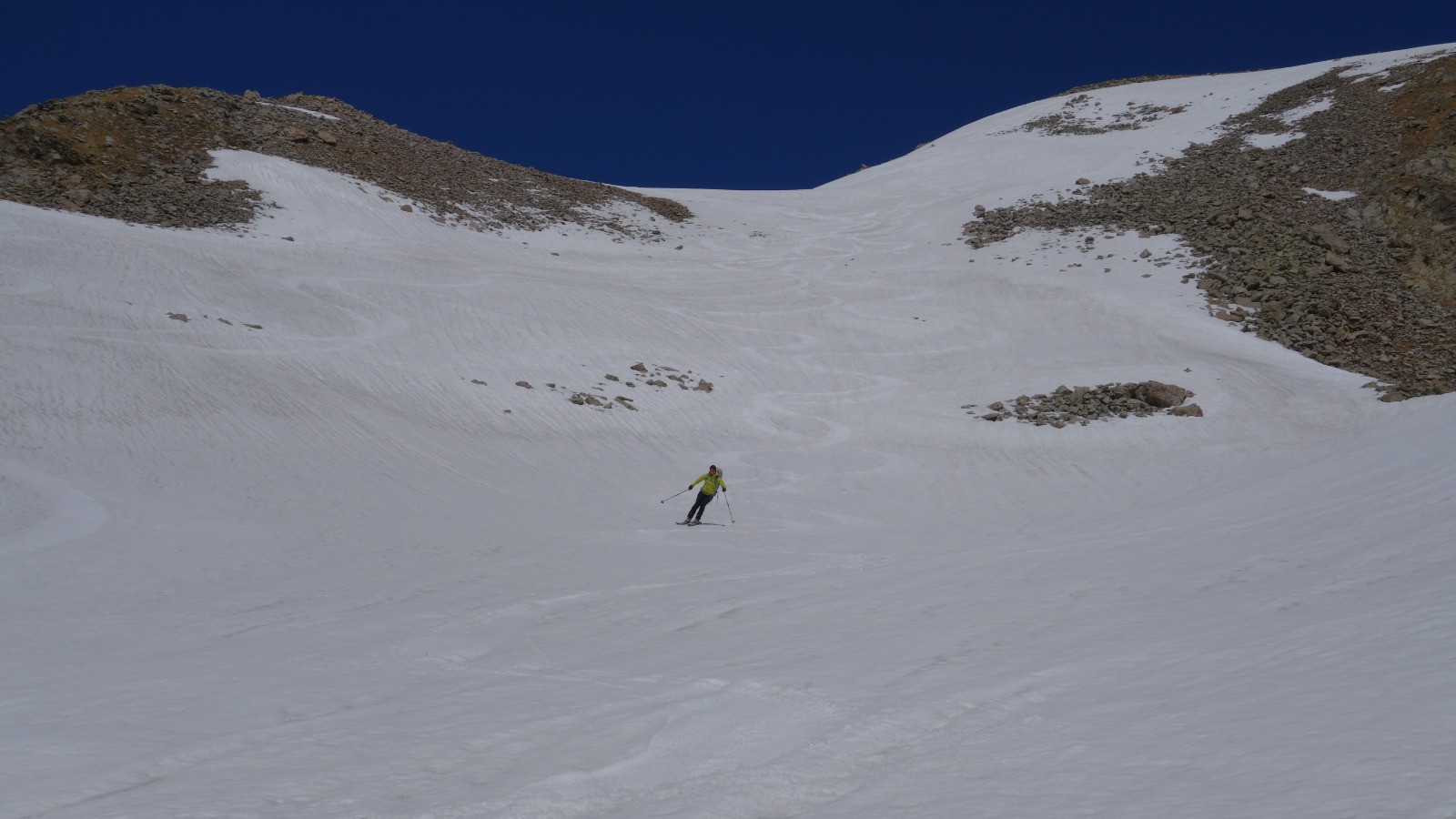 Belle moquette dans la descente du Mont Colomb