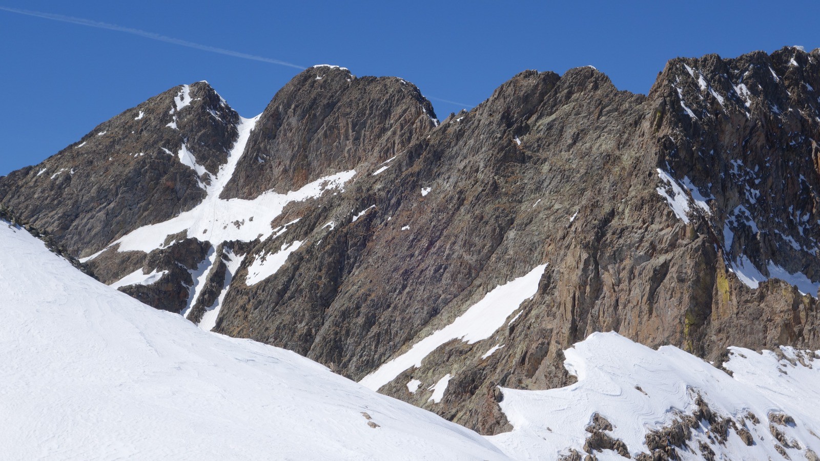 La Cime du Gélas au téléobjectif