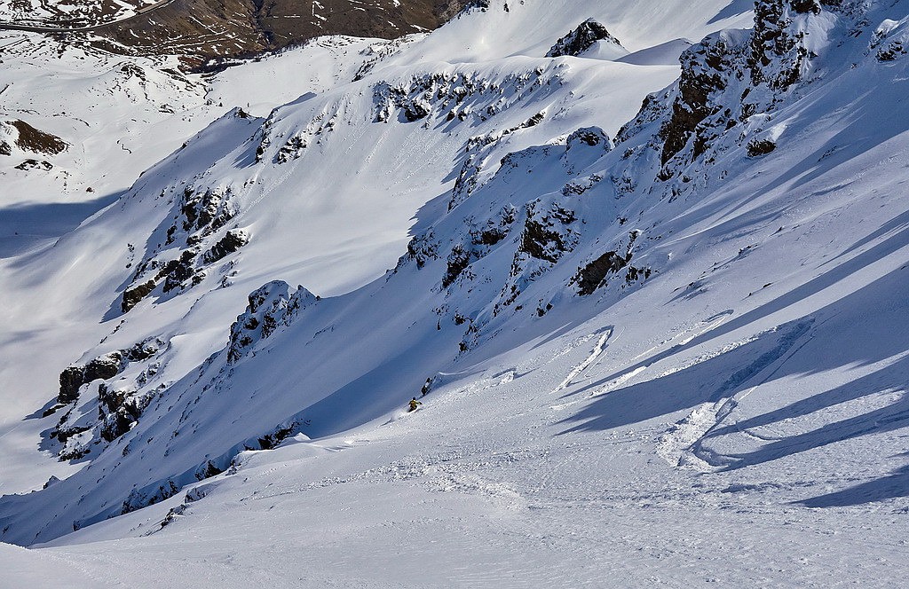 #11 Début de descente en neige parfaite... Début de descente en neige parfaite...