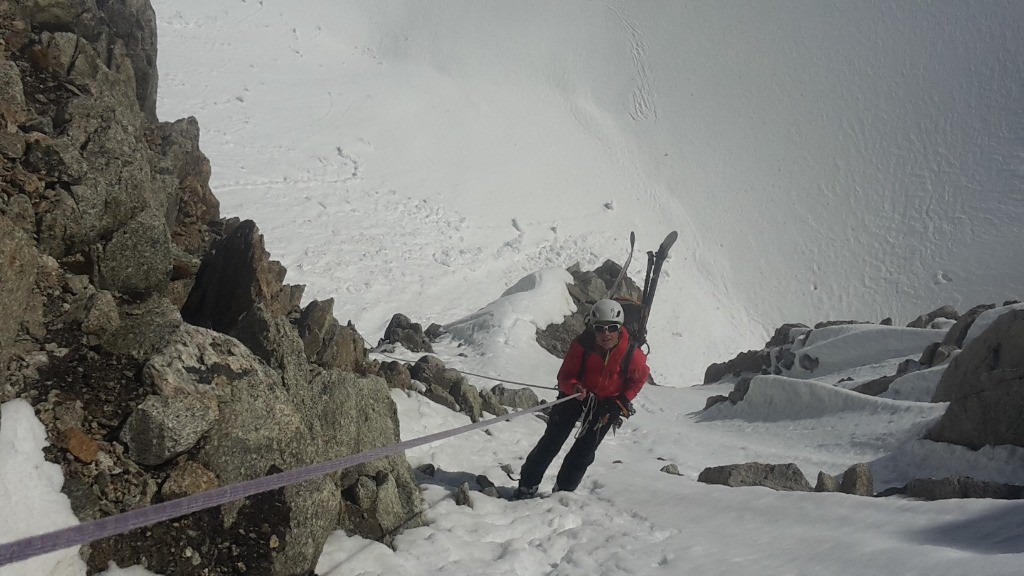 #44 Rappel versant E de la brèche puiseux Rappel versant E de la brèche puiseux