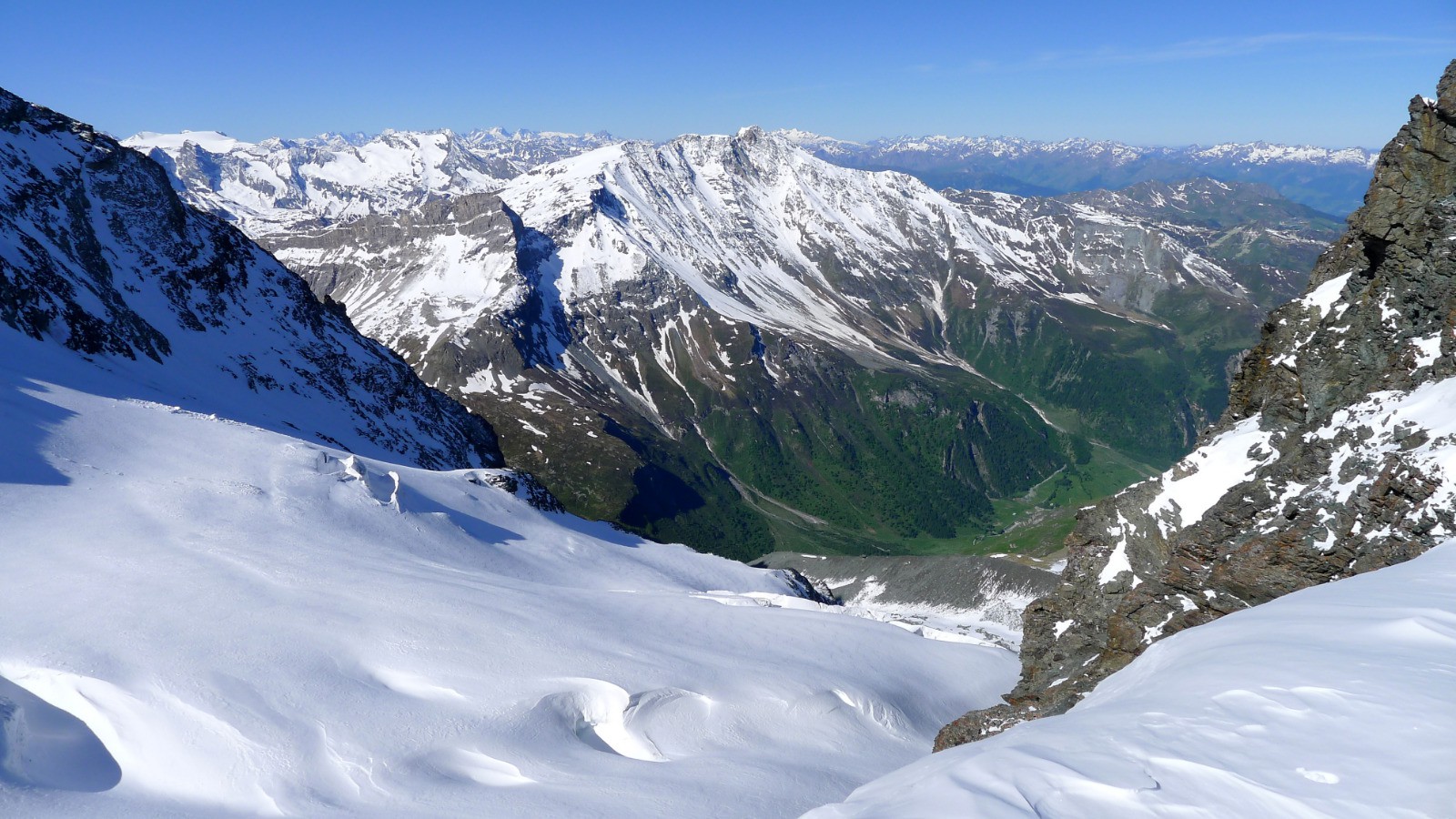 Glacier de Geay du col des Roches