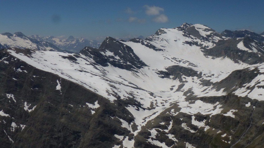 glacier de Méan Martin, croix de dom Jean Maurice, pointe de Claret