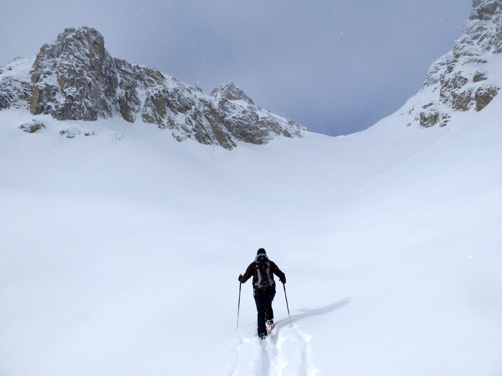 #9 Le seul rayon de soleil de la journée. Qqs Wouff en montant sous l Le seul rayon de soleil de la journée. Qqs Wouff en montant sous l'Alouette, pas une trace dans 30 à 50 cm de neige fraiche sur fond dure