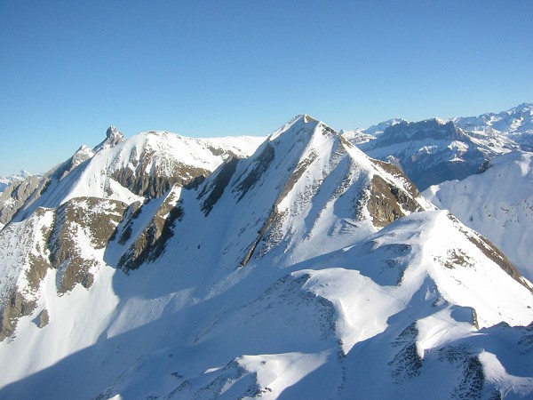 #5 Tête de Paccaly : Tête de Paccaly et le col 2369 depuis le trou de la mouche Tête de Paccaly : Tête de Paccaly et le col 2369 depuis le trou de la mouche