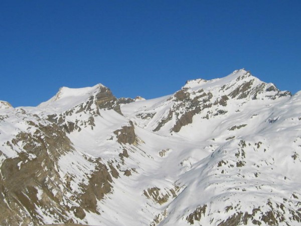 Pointe de la Galise : Roc de Bassagne et Pointe de la Galise vus en montant à l'Aiguille Pers