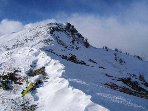 #2 Piutas : Crête menant au sommet, du col de Solegno Blue Piutas : Crête menant au sommet, du col de Solegno Blue