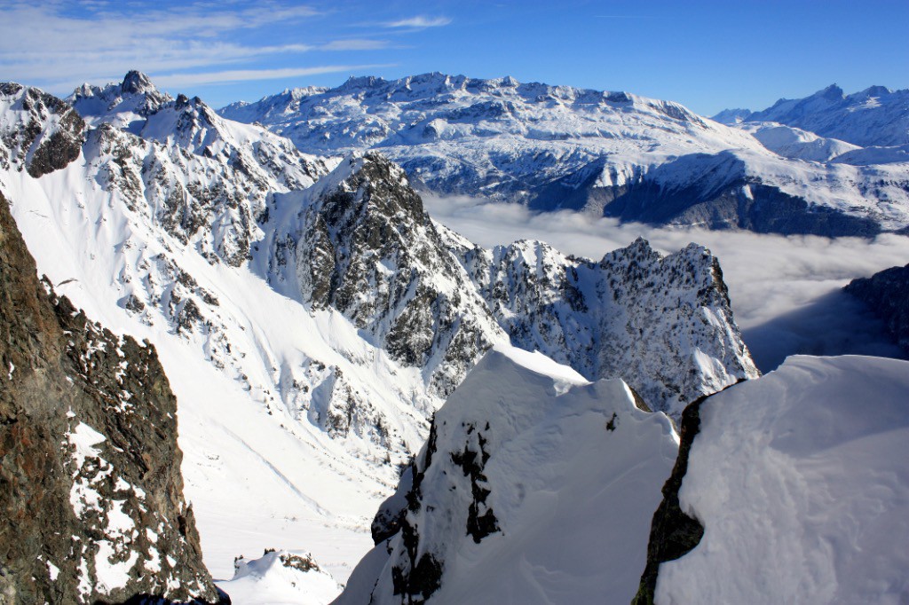 Vue sur l'Oisons et les Grandes-Rousses