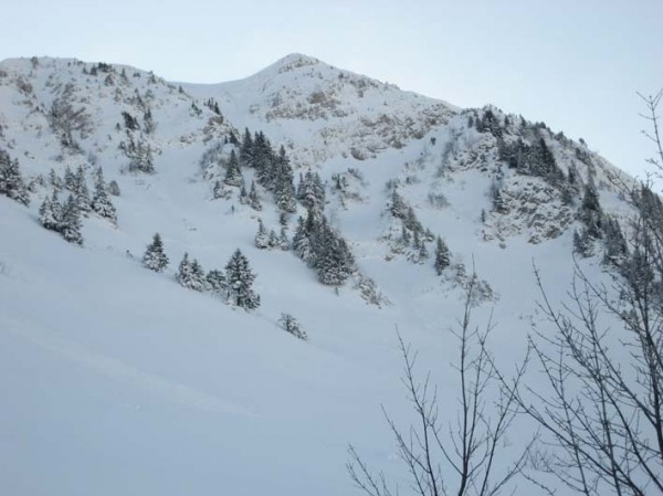 #7 Arlicots : En montant vers le Beau Mollard, des couloirs possibles Arlicots : En montant vers le Beau Mollard, des couloirs possibles