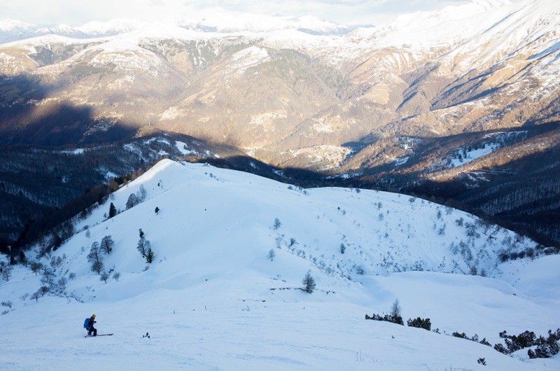 Grands espaces et neige sympa