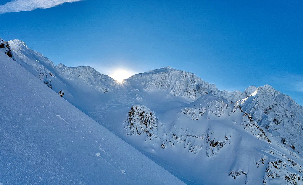 Lumière céleste sur le col de la Croix...