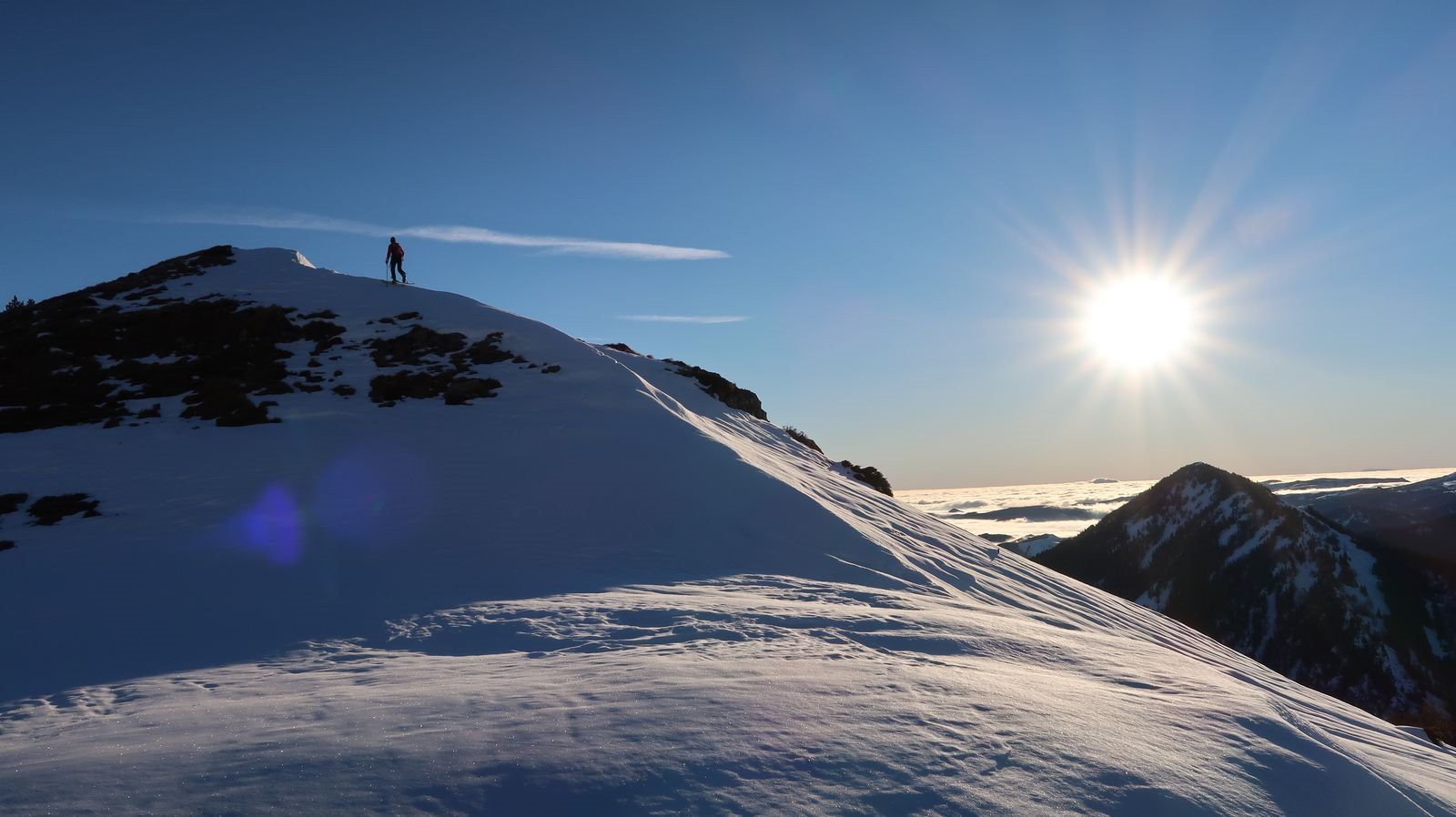 #5 Laurent sur la mythique arête menant au Géant à 1517m Laurent sur la mythique arête menant au Géant à 1517m