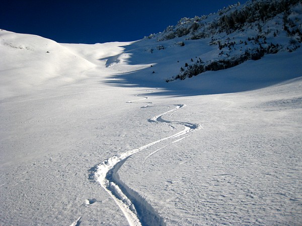 Dôme de Bellefond : Descente poudreuse sous le Dôme de Bellefond