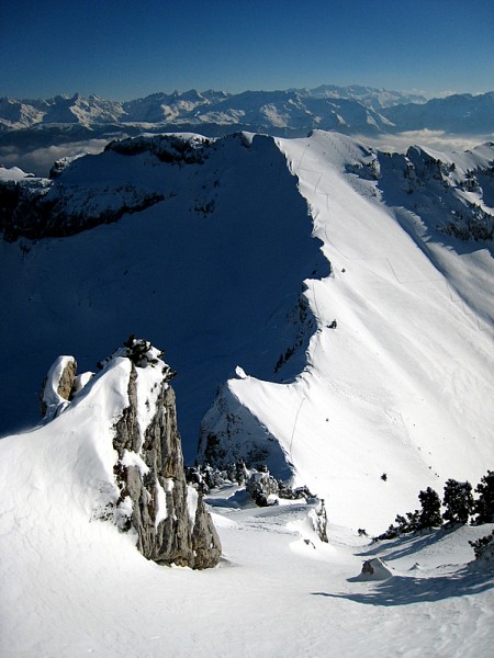 Dôme de Bellefond : Vue depuis la montée aux Lances