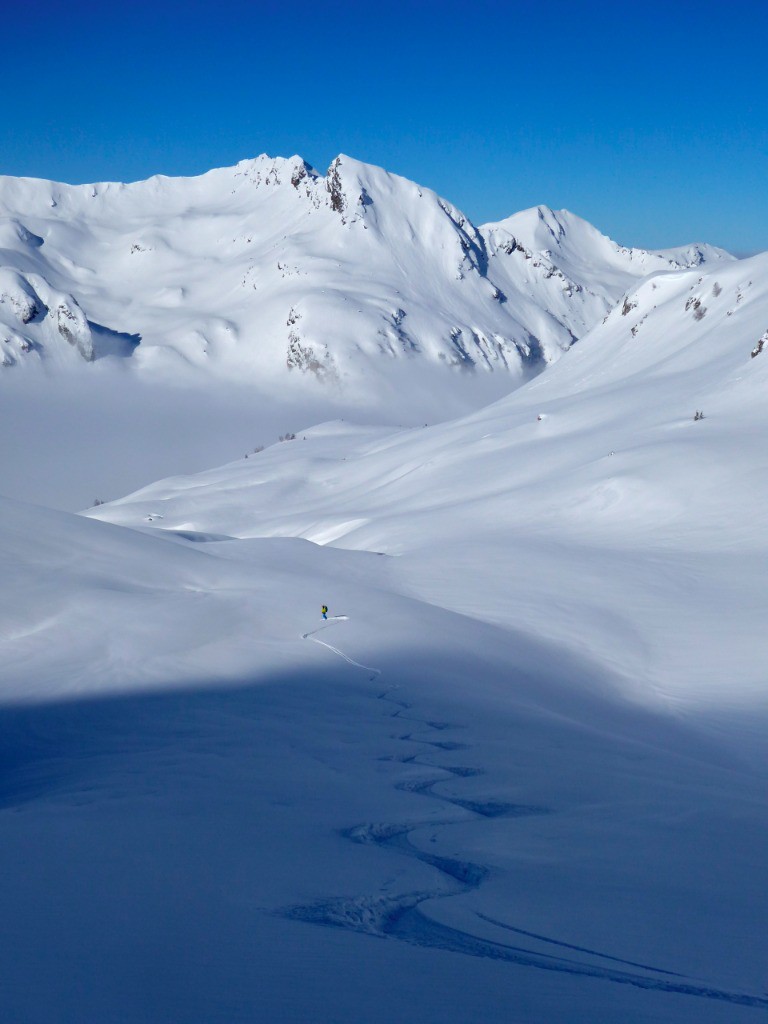 #5 Tout poudre en descendant vers le refuge Tout poudre en descendant vers le refuge