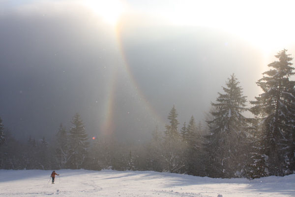 #2 Sortie du brouillard : Nous sortons du brouillard au sommet des pistes. Sortie du brouillard : Nous sortons du brouillard au sommet des pistes.