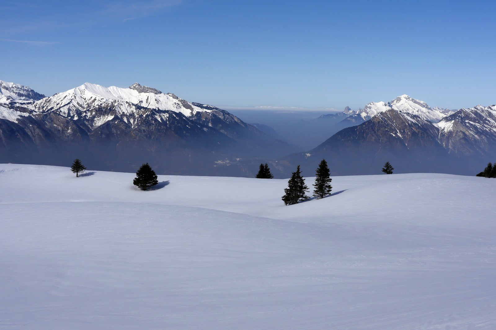 Forte pollution sur les vallées alpines.