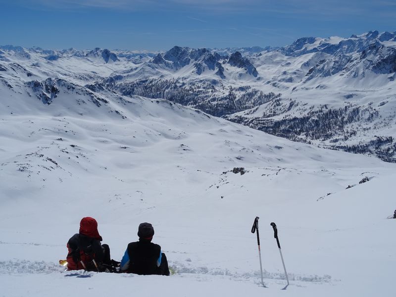 #7 Pause sous la crête des fois que ça réchaufferait. Pause sous la crête des fois que ça réchaufferait.