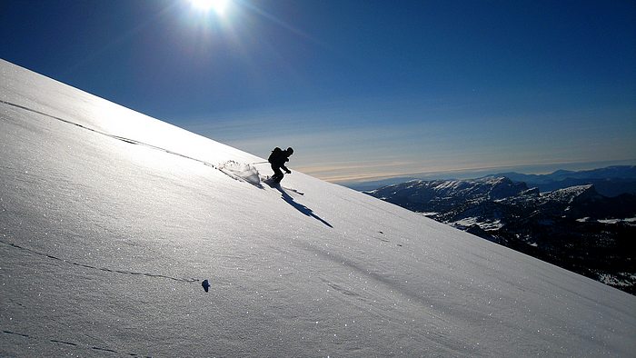 Grand Veymont : Descente de rêve, tous seuls!