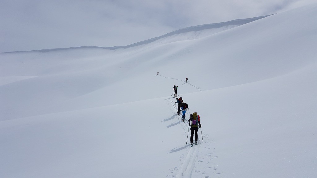 A l'assaut de la crête des Sauvages