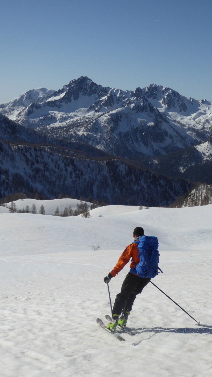 Premiers virages sur de la bonne neige