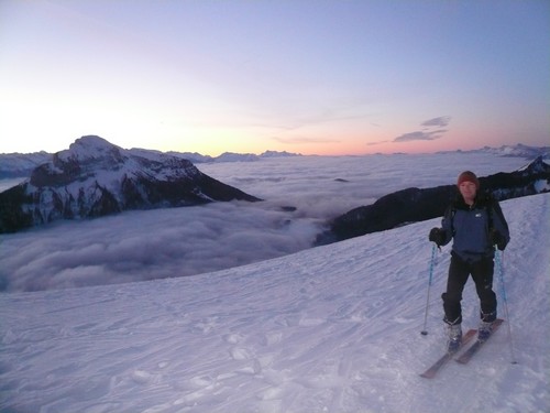 Montée au Charmant som : lever de soleil