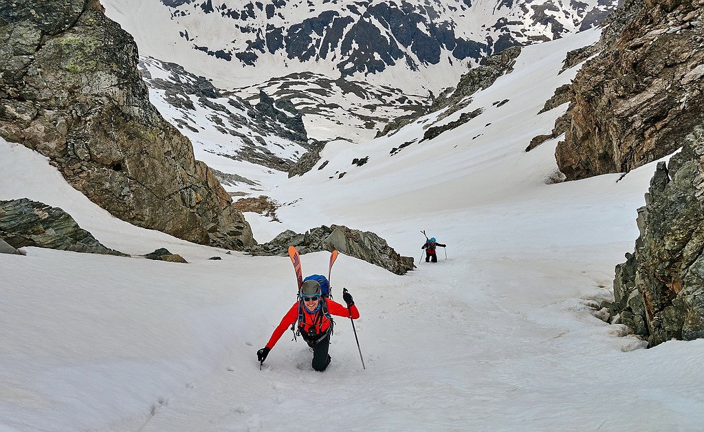 #21 Cheminement par le couloir de Côte Chaude... Cheminement par le couloir de Côte Chaude...