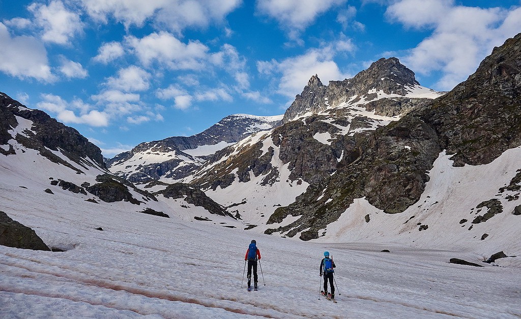 #3 Le binôme des 2 A sous le Grand Cordonnier et au fond la Pointe d Le binôme des 2 A sous le Grand Cordonnier et au fond la Pointe d'Ambin...