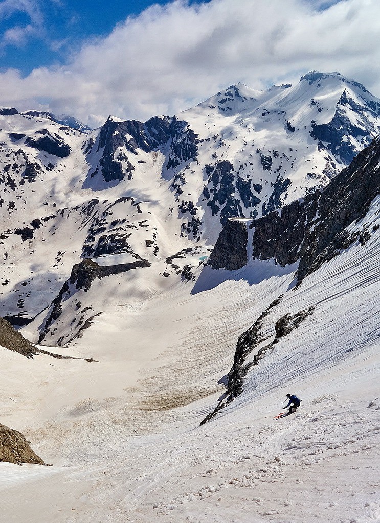 #11 Montalex dans la pente NE plongeant sur le Glacier d Montalex dans la pente NE plongeant sur le Glacier d'Ambin...