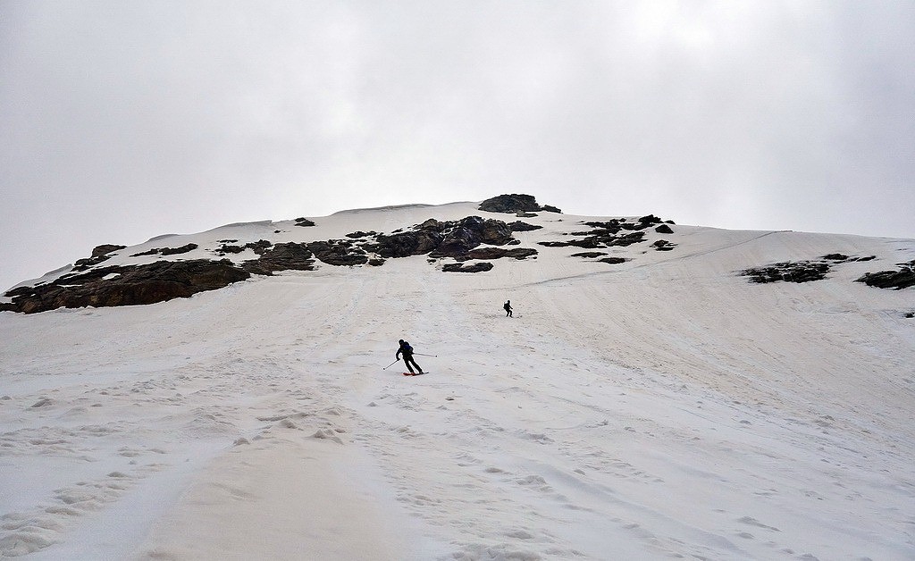 #23 Le sommet se dégage, on plonge dans la Face Nord... Le sommet se dégage, on plonge dans la Face Nord...