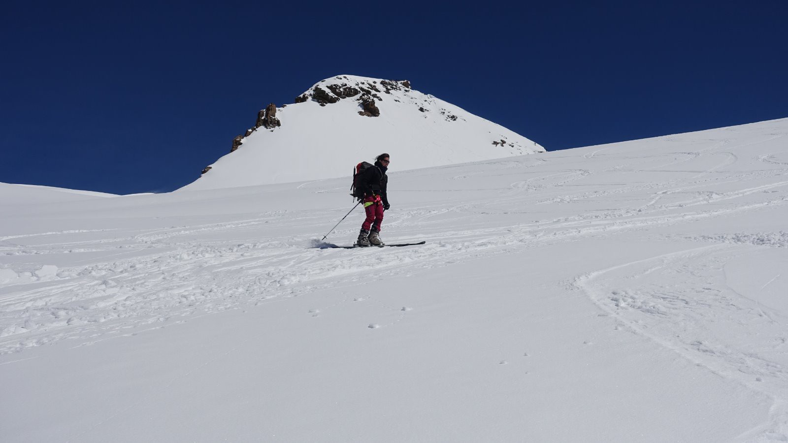 #19 Neige croûtée sous la Pointe Zumstein Neige croûtée sous la Pointe Zumstein