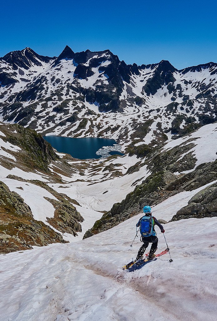 #18 Variante - couloir d Variante - couloir d'accès vers la combe Est de la Vache...