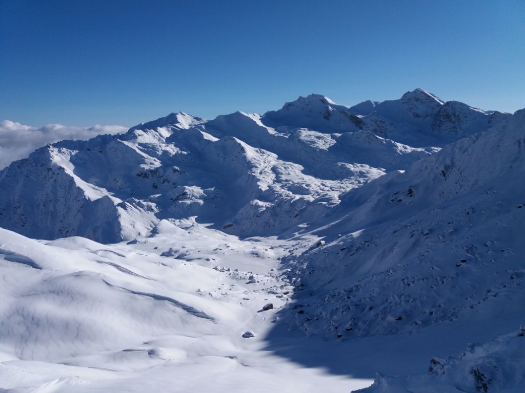#6 Col Longet et Pic du Loup, l Col Longet et Pic du Loup, l'idée initiale une fois le brouillard dissous.