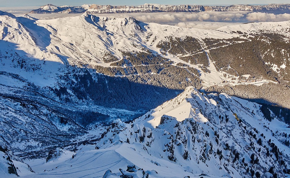 #12 La descente versant W sur fond de Chartreuse... La descente versant W sur fond de Chartreuse...