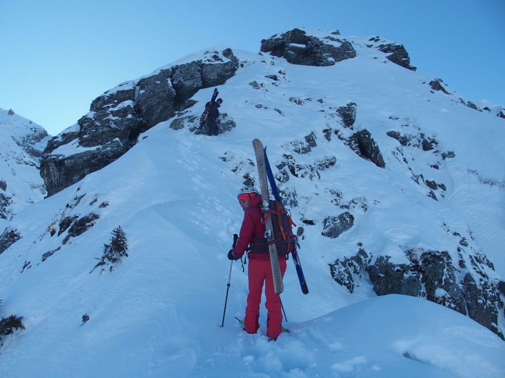 #10 Arrivée au collet où on a chaussé Arrivée au collet où on a chaussé