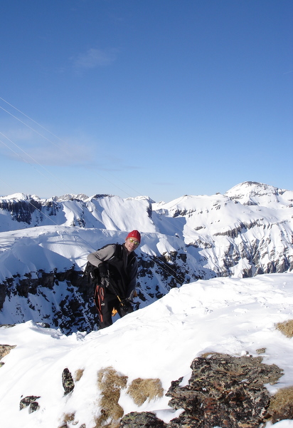 #4 Pointe de la terrasse : Arrivée de Man au sommet Pointe de la terrasse : Arrivée de Man au sommet