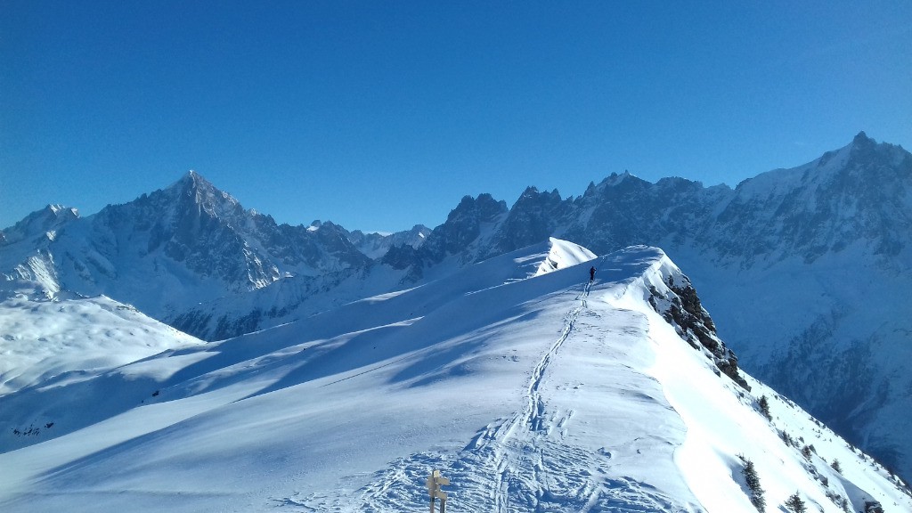 Vers les Aiguilles de Chamonix.