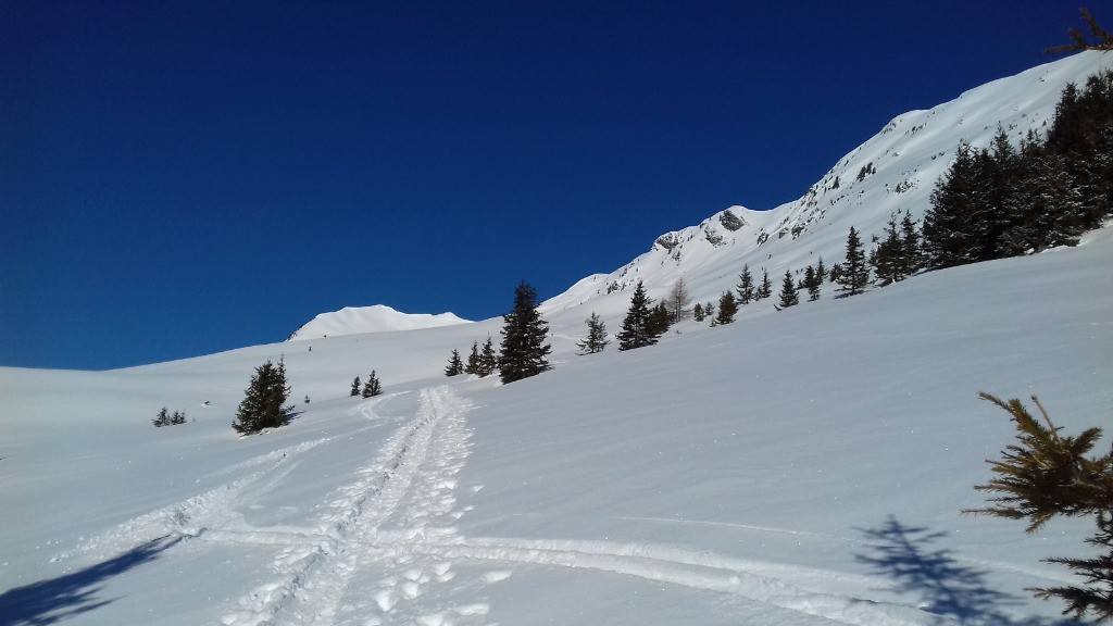 Arrivée dans la combe.