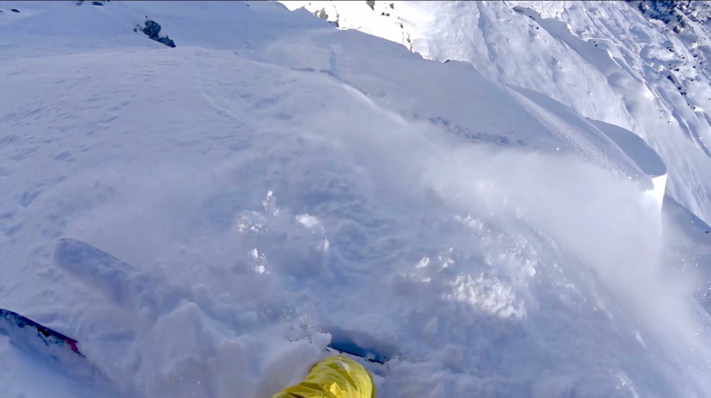 #4 Premier virage tout en haut de la facette suspendue ... Premier virage tout en haut de la facette suspendue ...