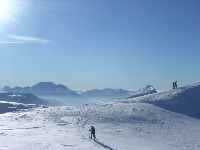 #3 tete d tete d'aufferand : Arrivée au sommet, vue sur la Tournette