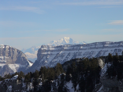 Le Mont Blanc : une prise de photos rapide avant de redescendre pour profiter du paysage à la maison