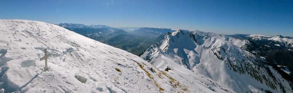 Panorama de la pointe des Arces